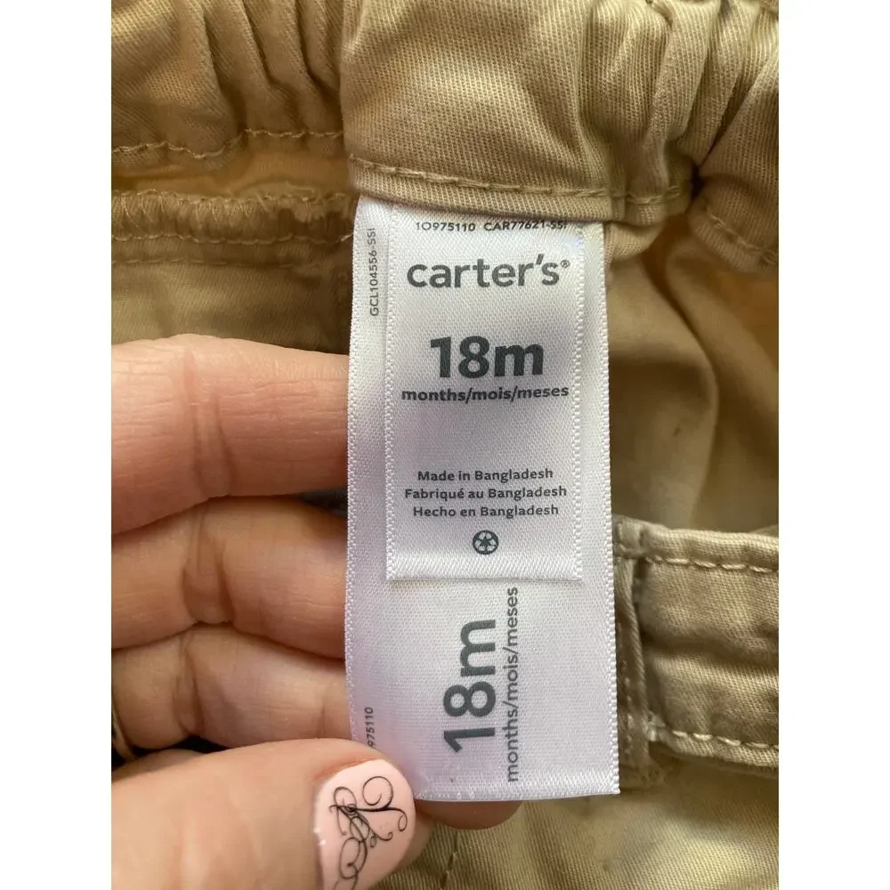 Carter’s Baby Boy’s Khaki Shorts, Size 18M